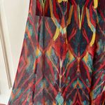 Alice + Olivia  Miabella Maxi Skirt Sheer Flowy Wrap Tribal Multi Colored Size XS Photo 11
