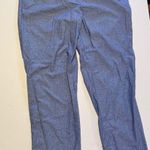 Talbots Chambray Blue Relaxed Chino Cotton Pants Size 16 Weekend Cotton Photo 0