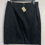 Sundance New  Max Studio 8 Black Pencil Skirt Side Zip Closure Photo 0