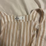 Hollister Tan White Striped Overalls Photo 1