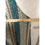 Natural Life  Maxi Dress Floral Stripe Boho Keyhole Button Back L/XL Cottage Photo 3