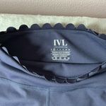IVL Collective Navy Blue Scalloped Hem High Waisted Leggings Size 2 Photo 2