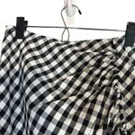 Rumer Black & White Checked Plaid High Front Slit Bisou Maxi Skirt Women Sz S Photo 6
