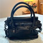 JOY GRYSON Nyla Black Supple Pebbled Leather Purse/Satchel/Crossbody Bag Photo 4
