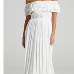 Showpo NWT Notre Dame Midi Maxi Dress Off Shoulder White Bridal Bachelorette Photo 0