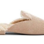 Birdies Size 9 Classic Phoebe Slippers Cream Velvet Faux Fur Slide Shoes Women's Tan Photo 0