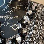 Ruby‎ Road Black White 3/4 Sleeve Jeweled Neckline Women’s Medium Photo 4