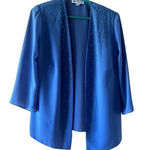 Karen Miller ‎ Periwinkle Blue Beaded Blouse and Pants Two-Piece Matching Set Photo 0