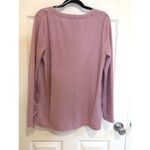 Lily Morgan Embellished Ruffle Hem Tunic Top Blouse Casual‎ Cute M/M Purple Size M Photo 4