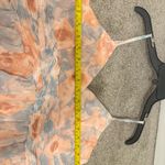 Lulus Exceptional Sweetness Peach Floral Chiffon Pleated Maxi Dress Size XL Photo 9