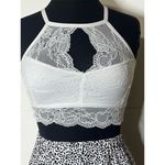 White Fox Boutique Women's Lace Halter Top Casual Size XS Photo 2