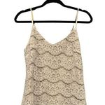 Love, Fire Love Fire Lace Lined Tank Dressy Casual Layering White Tan Y2K Size small Photo 0