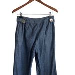 J.Jill  Women Jeans 8 Blue Straight Leg Zipper‎ Button Closure Stretch Denim Photo 4