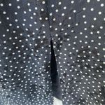 Vintage Silk Studio Black Pin Polka Dots Textured Midi Pencil Skirt Velvet Size 6 Photo 4