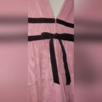 Dear Moon NWT Deep Moon V-Neck Tiered Tulle Ballgown Size 13 Rose and Black Photo 4