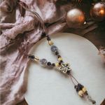 Bohemian Ethnic Style Beads Ceramic Necklace‎ Adjustable Length Chinese Style Brown Photo 4