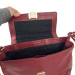 Rebecca Minkoff Burgundy Leather Tote Removable Shoulder Strap Top Handle Photo 10