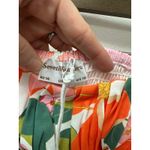 Seven Wonders Nelda Floral Off The Shoulder Smocked Mini Dress Size XL Orange Photo 4