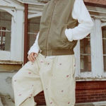 Urban Outfitters  Embroidered Pants Size Medium Retro Americana Unisex Photo 0