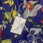 Marchesa Notte Asymmetric Floral Embroidered Gown Dress Hi Photo 6