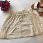 Joe B #118 TAN GAUZE LOOK SKATER MINI SKIRT Photo 2