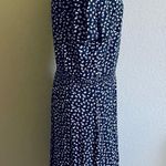 Boden USA Boden Short Sleeve A-Line Dress Scoop Neck Navy Flowers Sz 10  Photo 5