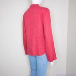 Carole Little 100% linen floral embellishment‎ pink shirt, size M Size M Photo 8