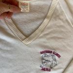 Vintage 90s Preppy Southern Illinois University Saluki College Sweater 🔥 White Size XL Photo 2