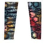 Onzie  Rainbow Geometric Abstract Low Rise Leggings Hot Yoga Pants Size S/M Photo 2