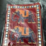 Embroidered Bohemian Bollywood Elephant Crossbody Bag Pink Photo 15