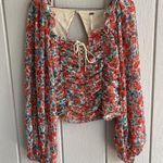 Free People Mabel Bustier Floral Blouse in Roses Combo Size S Photo 1