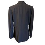 Tahari Arthur S. Levine Blazer Pin Black Striped SZ 14 Lined Contrasting Trim Photo 5