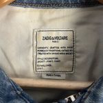 Zadig & Voltaire Kioky Denim Jacket studded amour size medium Photo 3