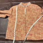 Chico's Embellished Tweed Jacket Womens 12 Career Artsy Spring Career Preppy Photo 15