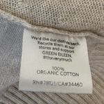 Eileen Fisher Open Front Organic cotton Cardigan Oatmeal Sz M Photo 6