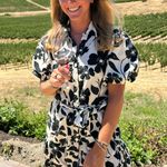 Jessica Simpson Floral Dress Puff Sleeve Photo 0