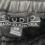 Badgley Mischka Studio Faux Leather Joggers With Side Pockets Size Small Photo 6