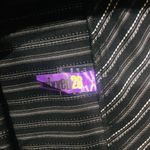 Mixxed26 Women's Pinstripe Pencil Straight Stretch Skirt‎ Black White Large NWT Photo 2