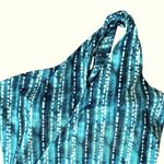 Garnet Hill  Riveria Green Asymetrical One Piece Swimsuit NWOTS size 14 Photo 1