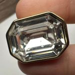 Rhinestone Gold Tone Clip On Blue / Clear Mix For Party Earrings Lot Of 2 Photo 5