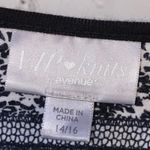 Avenue VIP Knit Black Blouse With Animal Print Photo 4