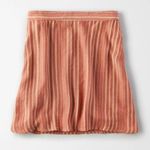 American Eagle High-Waisted Striped Tie Wrap Mini Skirt Size Medium Photo 7