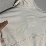 Abercrombie & Fitch NEW A&F Cream Bomber Jacket Denim Full Zip Snap Front Pockets Western Fall Photo 8