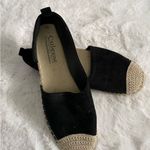 Catherine Malandrino Black side cut suede flats Photo 1