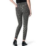 joe's jeans New Leopard Print Raw Hem High Rise Skinny Ankle Jeans Grey Photo 3