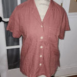 Madewell NWT Womens Linen Blend Camp Shirt XXS New Photo 0