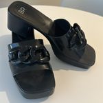 B.P. Black slip on sandal with chunky Heel size 8 Photo 1