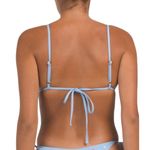 l*space L Beaded Brittany Bikini Top Light Blue Style BDBTT22 Size XS NWT Photo 1