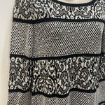 St. John Evening Black & White Wide-Striped Geometric Scoop Neck Sweater Photo 4