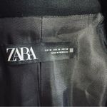 ZARA  Women Elegant Black Gold Button Long Shoulder Pads Lapel Collar Blazer M Photo 14